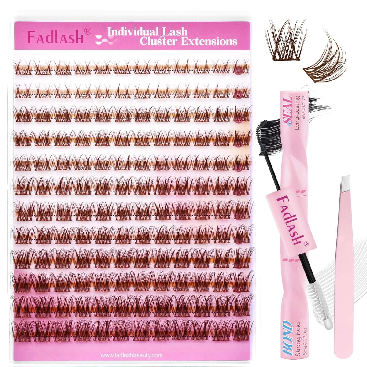 FADLASH Lash 120pcs 0.07mm D Curl 8-16mm 40D Mixed Trays Customizable DIY Eyelash Extensions for Beginners — view 152
