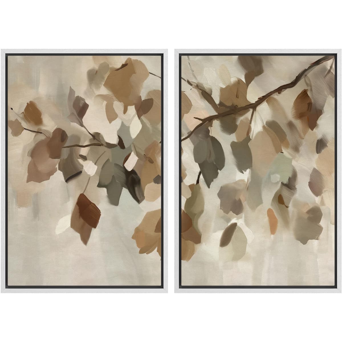 MUDECOR Framed Canvas Print Wall Art Monochromatic Gradient Abstract Minimalist Gray Illustrations Modern Art Decorative Bohemian Colorful Chic for Living Room, Bedroom, Office - 16"x24"x2 Black — view 32