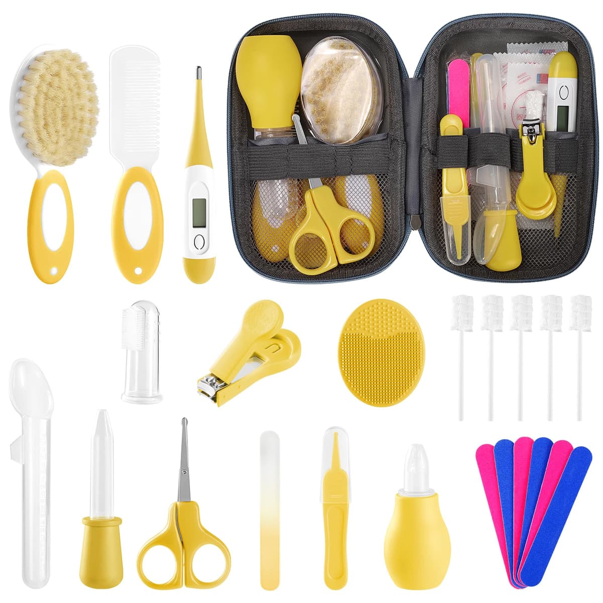 Baby Healthcare and Grooming Kit for Newborn Kids, 24PCS Upgraded Safety Baby Care Kit, Newborn Nursery Health Care Set, Baby Care Product — view 9