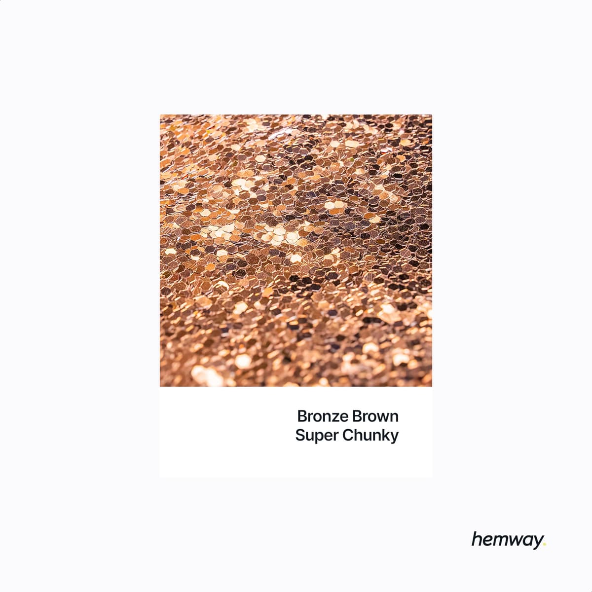 Hemway Resin Glitter Bronze Brown 100g Super Chunky | Polyurethane & Epoxy Glitter for Resin Crafts, Tumblers, Coasters, Floor & Table Art — view 2