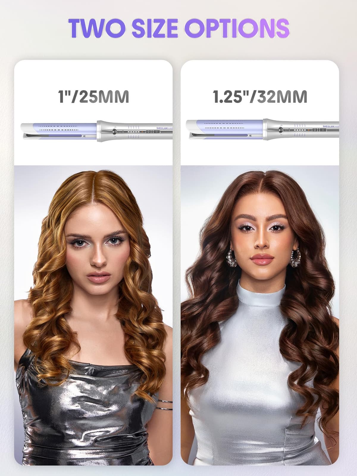 SHEGLAM 25mm Rizador Automático One Touch con Aire Frío – Rizos de Larga Duración para Estilos Bounce u Ondulados, Bajo Riesgo de Quemaduras, Calentamiento Rápido para Cabello de Medio a Largo (25mm) — view 8