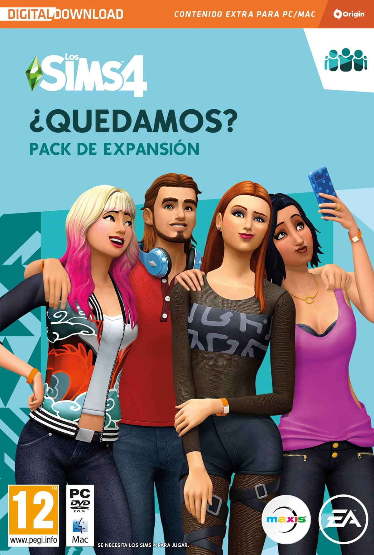 Los Sims 4 ¿Quedamos? (EP2) Pack de expansión PCWin-DLC |Videojuegos |Código de descarga directa |Castellano