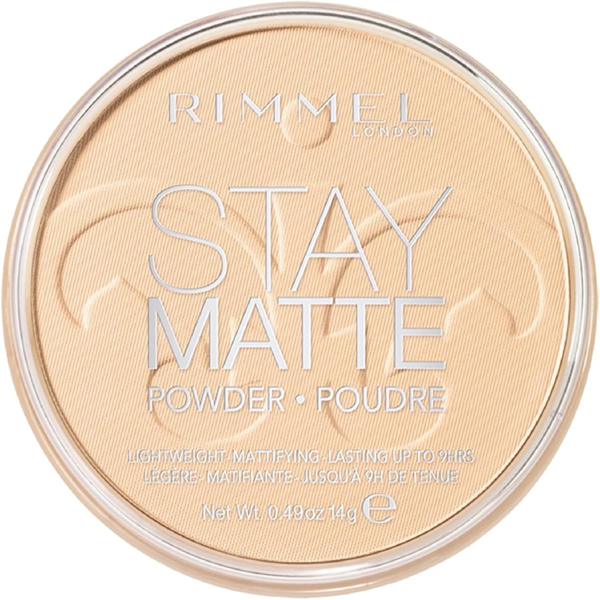RIMMEL LONDON - Stay Matte Pressed Powder - Lightweight, Oil Absorbing, Smooth Non-Powdery Texture, Lasting Up To 5hrs - For All Skin Types - Dermatologically Tested - Transparent - 14g