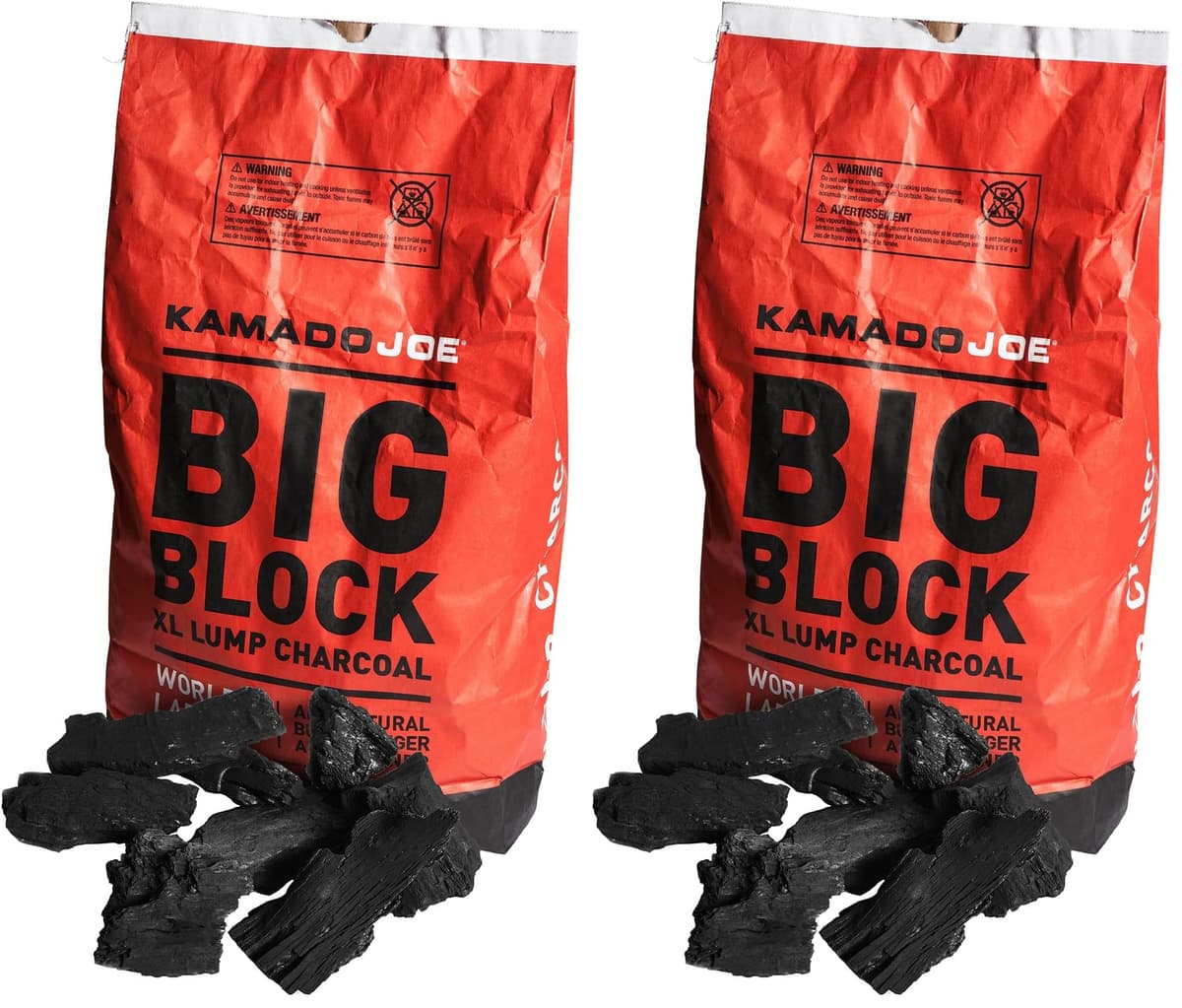 Kamado Joe XL Natural Reusable Lump Charcoal for BBQ, Smoking, Grilling. Long Life Up to 18 Hours, 9.1kg — view 5