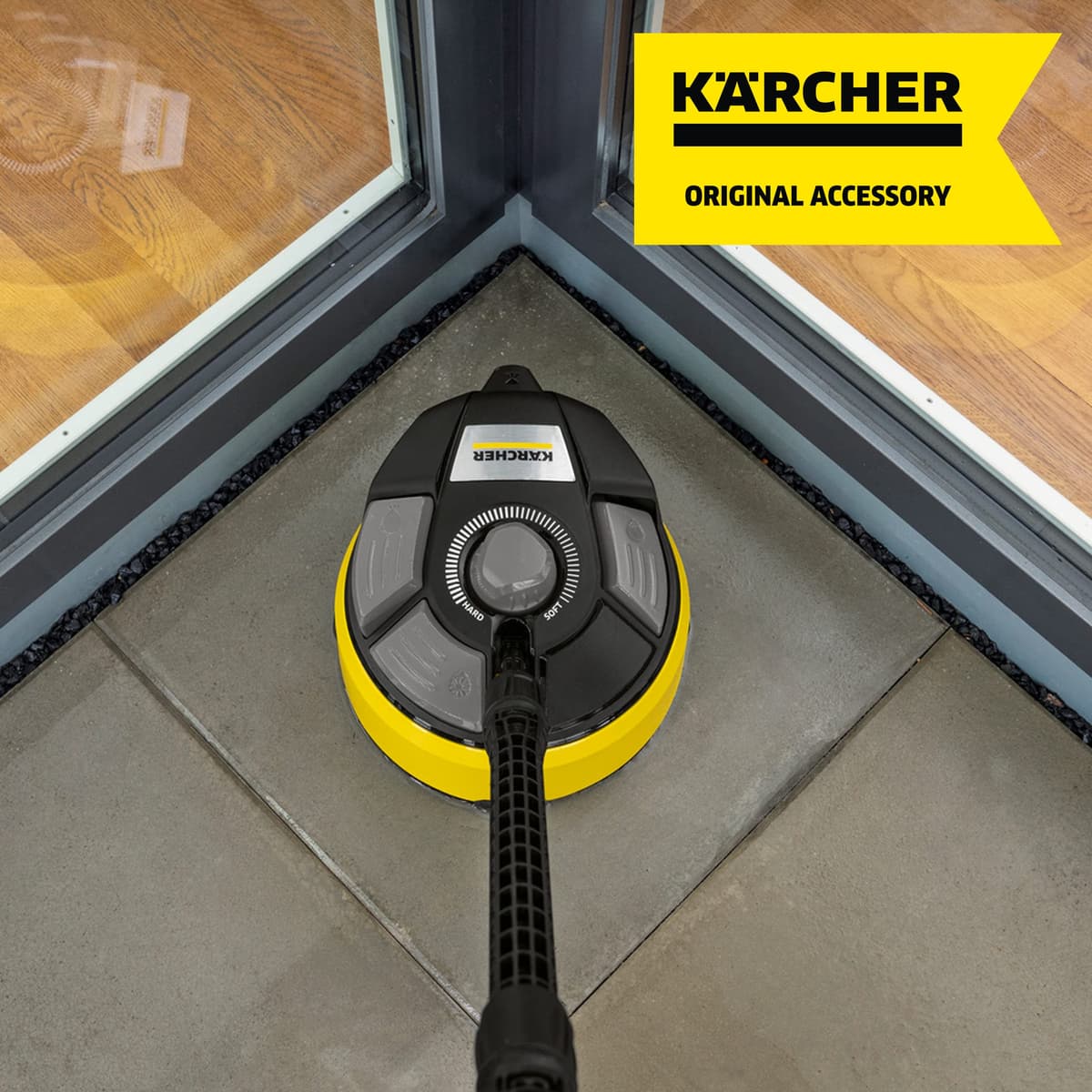 Kärcher 2.644-074.0 T7 Plus T-Racer Surface Cleaner & 2643-233.0 Soft Washing Brush - Pressure Washer Accessory — view 4