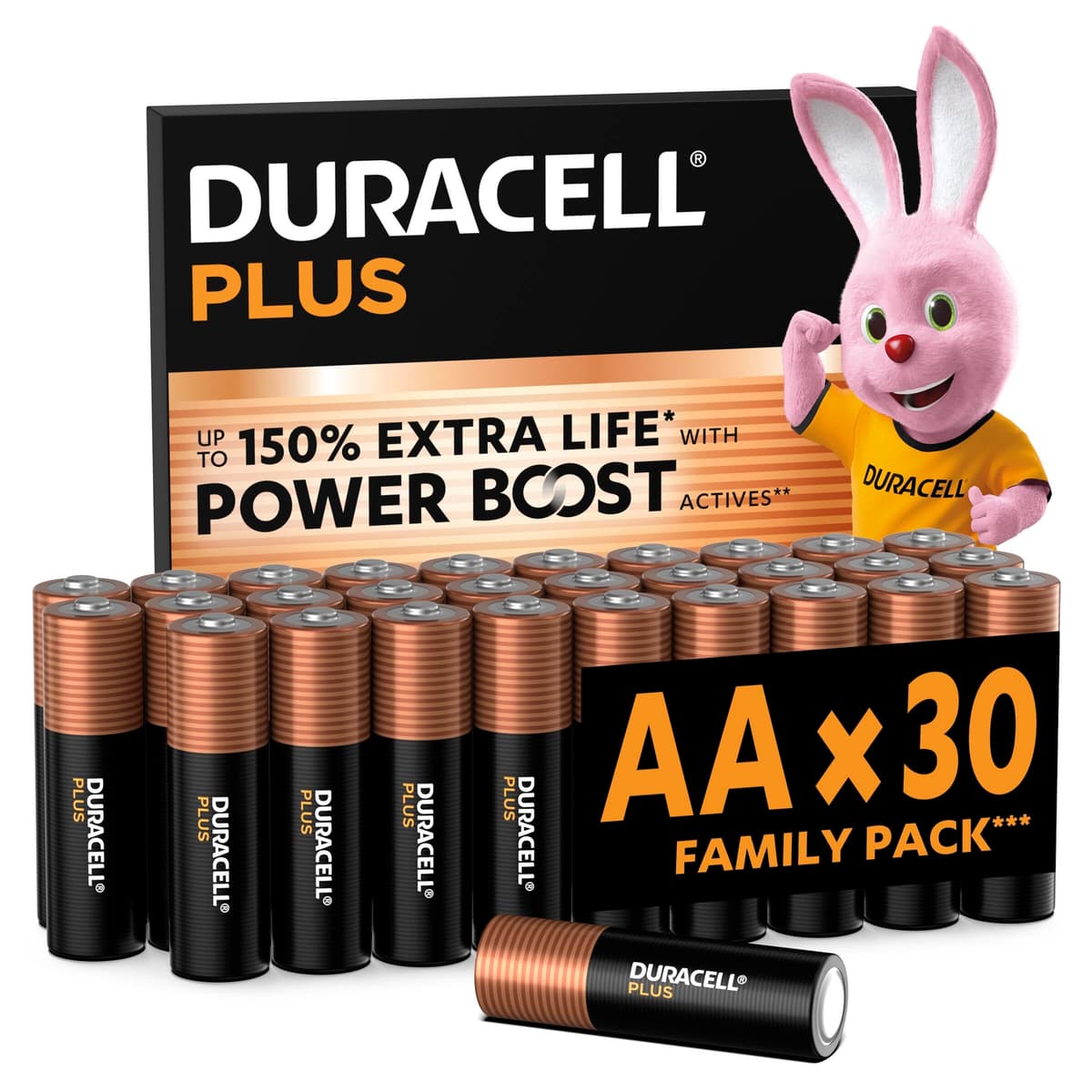 Duracell Plus 9V Batteries (4 Pack) - Alkaline - 100% Life Guaranteed - Reliability For Everyday Devices - 0% Plastic Packaging - 5-Year Storage - 6LR61 MN1604 — view 9