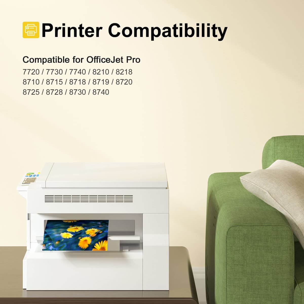 953XL Multipack Compatible para HP 953XL Multipack para HP Officejet Pro 7740 Cartuchos 7720 8710 8715 8720 8730 8200 8210 8725 7730 7740 7700 8718 8719 874 0 953 XL (negro, cian, magenta y amarillo — view 2