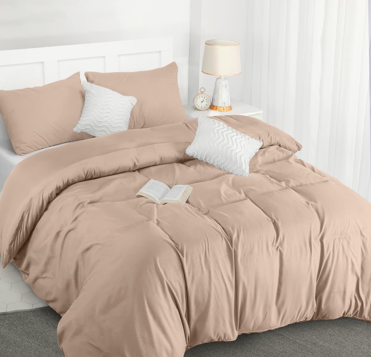Utopia Bedding Duvet Cover Double - Soft Microfibre Polyester - Bedding Quilt Cover Set, with Pillow cases (Grey) — view 57
