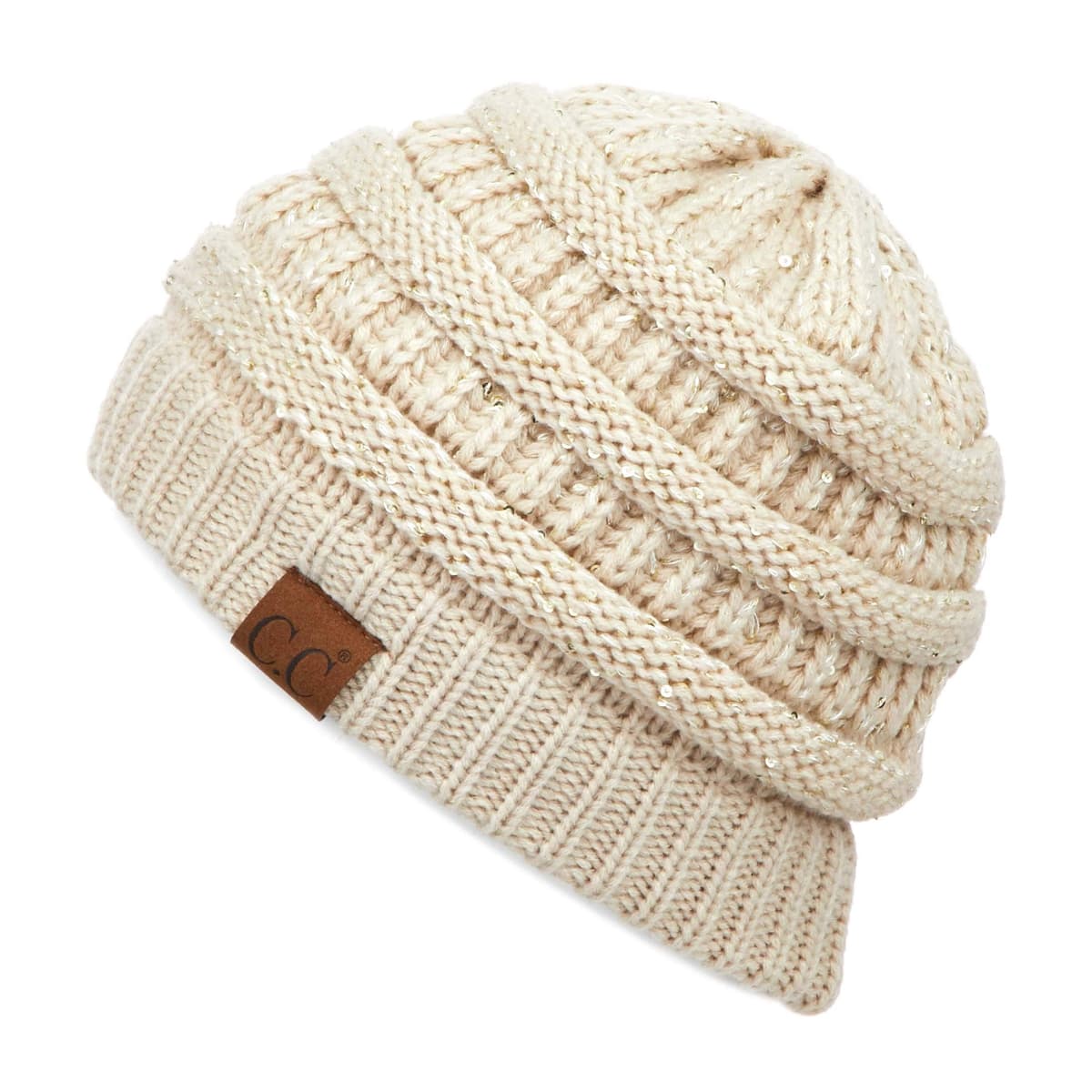 Warm Chunky Soft Stretch Cable Knit Beanie Skully — view 28