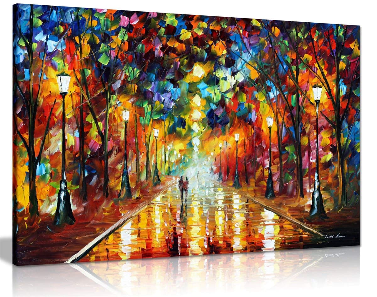 Farewell to Anger by Leonid Afremov Canvas Wall Art Picture Print for Home Decor (30x20)
