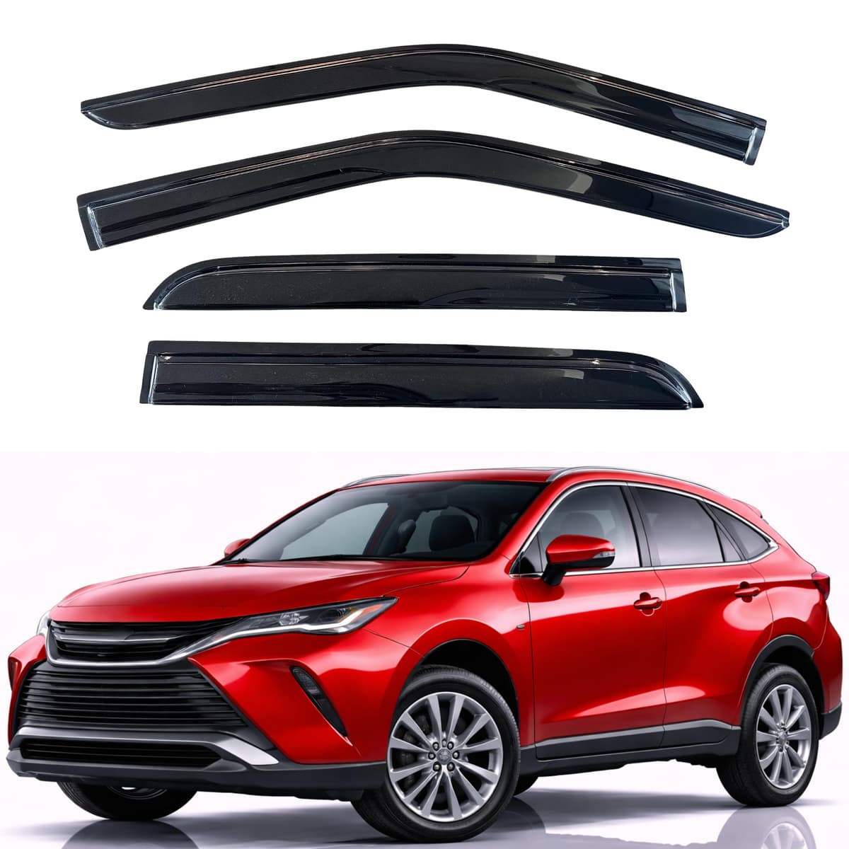 KPY Rain Guards Fit for 2006-2013 Lexus IS250 IS350, Out-Channel Window Visors Vent Wind Deflectors 4PC, Car Accessories for 06-13 Lexus is Series — view 49