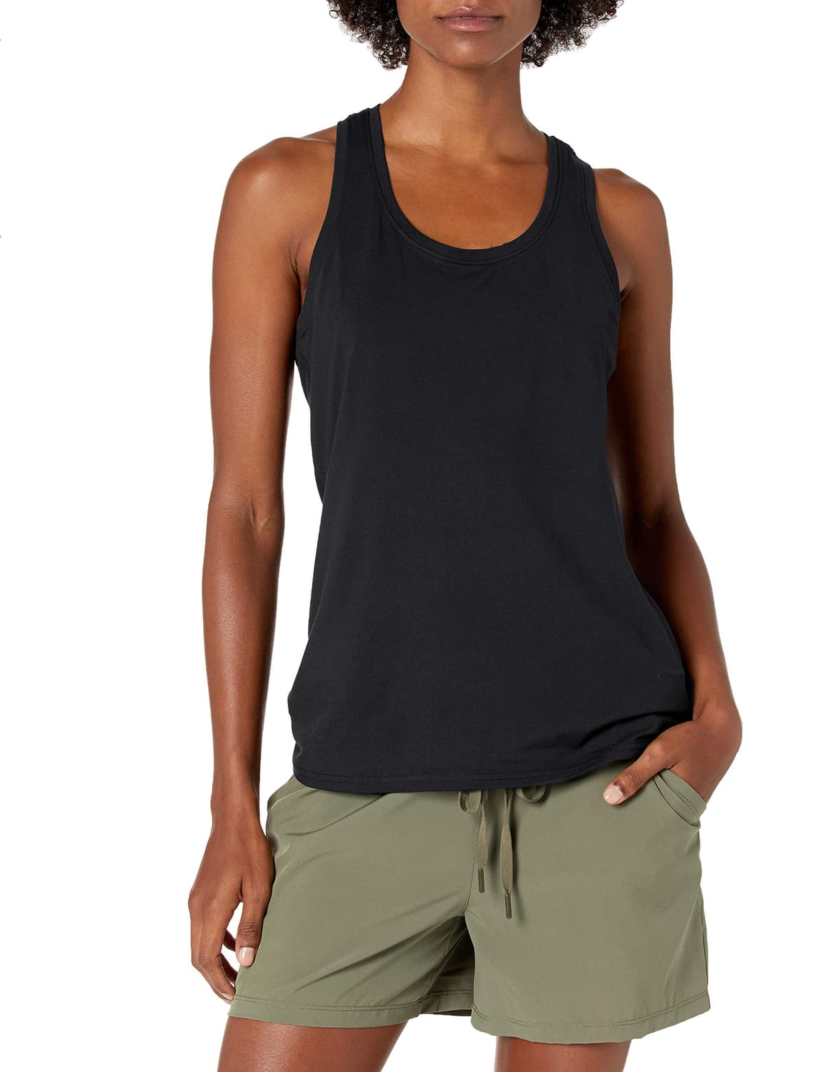 Amazon Essentials Top Deportivo Elástico de Entrenamiento, Secado Rápido y Espalda Nadadora (Tallas Grandes) Mujer, Paquetes Múltiples — view 2