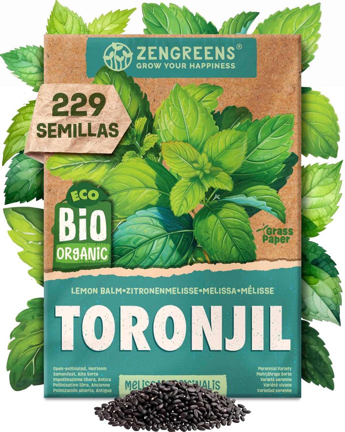 ZenGreens® - Set de semillas de hierbas medicinales y para infusiones eco - 10 variedades para cultivar fácilmente en el jardín, balcón o parterre elevado - Sementes verduras — view 19