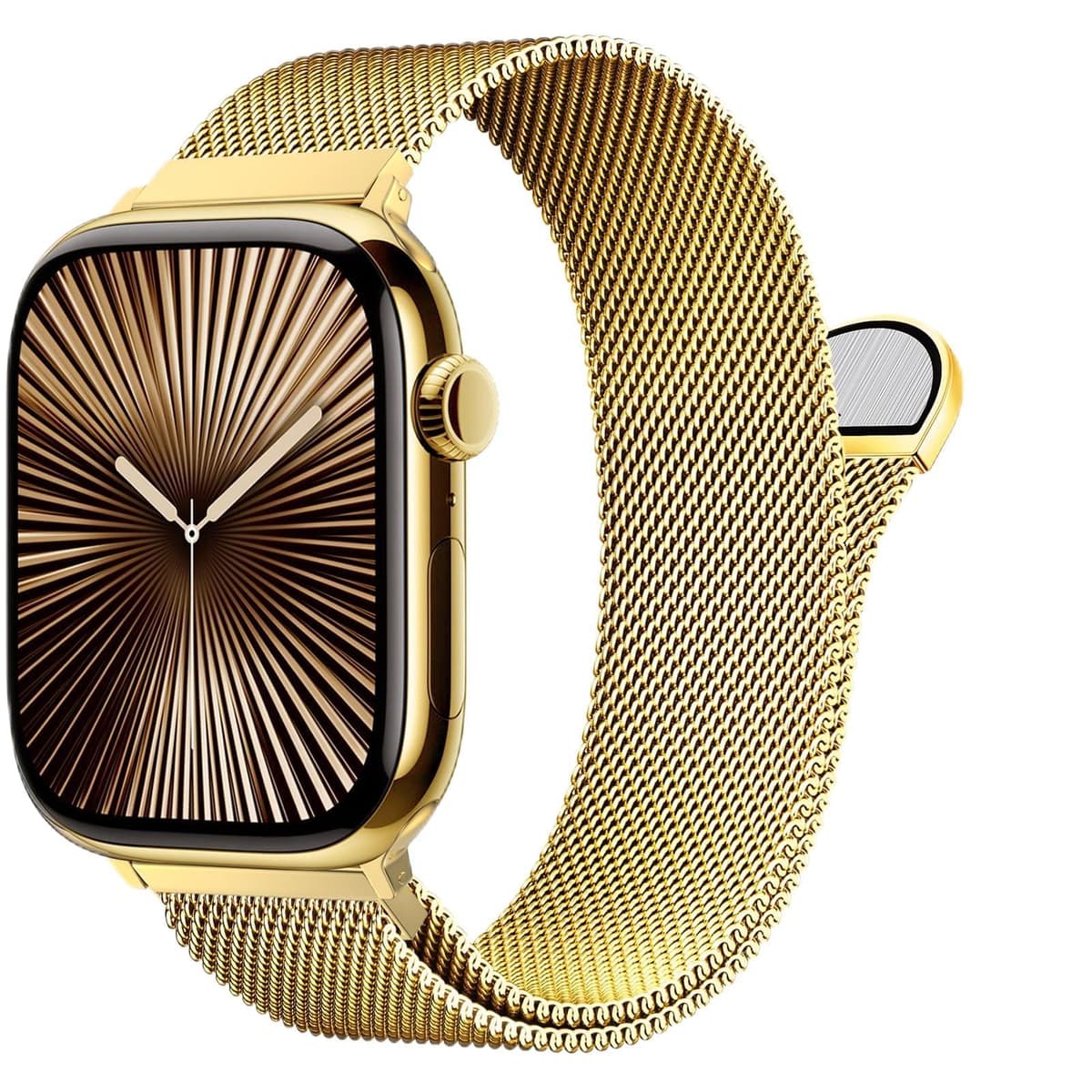 Original Milanese Loop Compatible with Apple Watch Straps 38mm 40mm 41mm 42mm 44mm 45mm 46mm 49mm Women & Men, Magnetic Clasp Adjustable Metal Bands for iWatch Series 11 10 9 8 7 6 5 4 2,Ultra 3,SE 3 — view 11