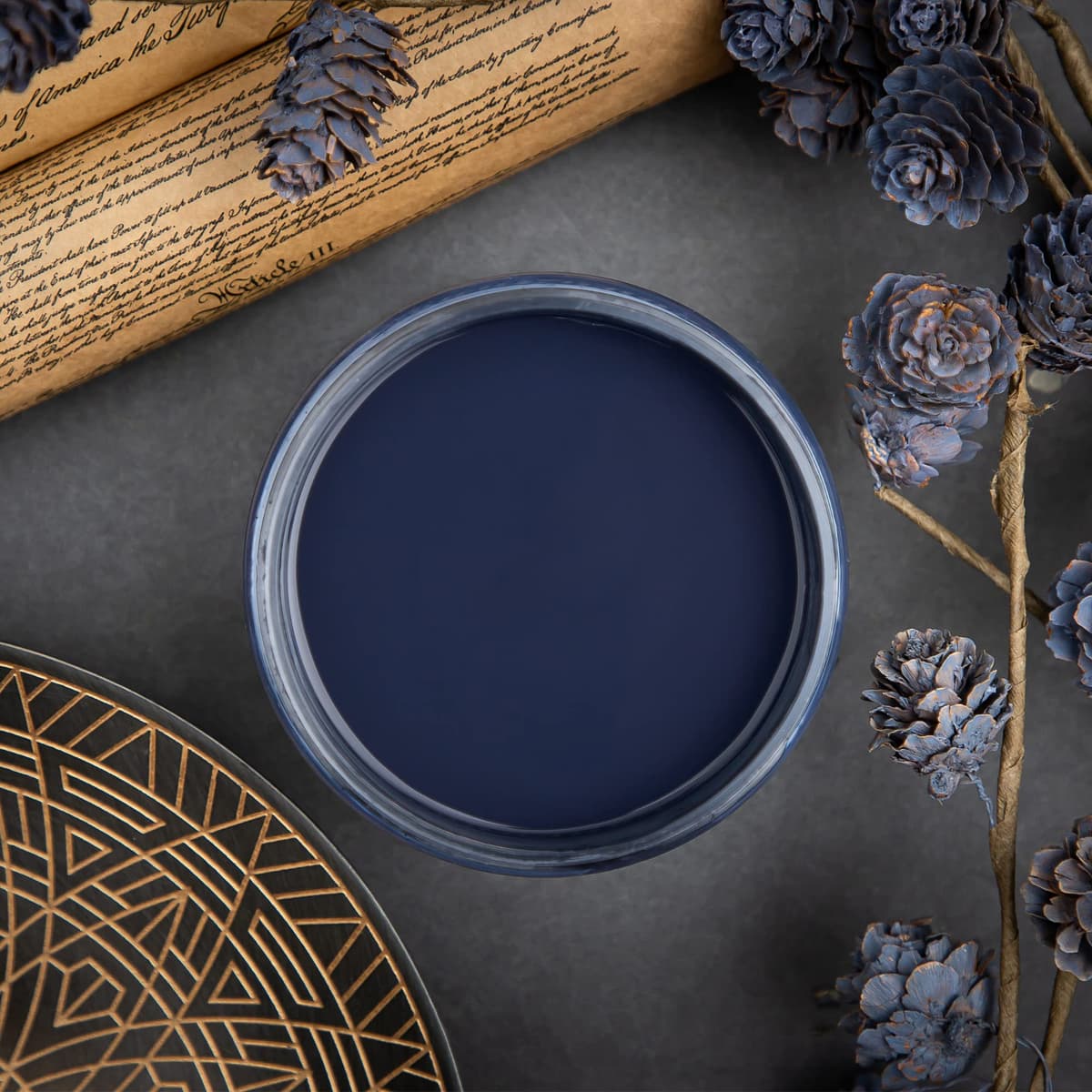 Dixie Belle Paint Company Chalk Finish Furniture Paint - Caviar (32oz) - Matte Black Chic Chalk Mineral DIY Furniture Paint — view 64