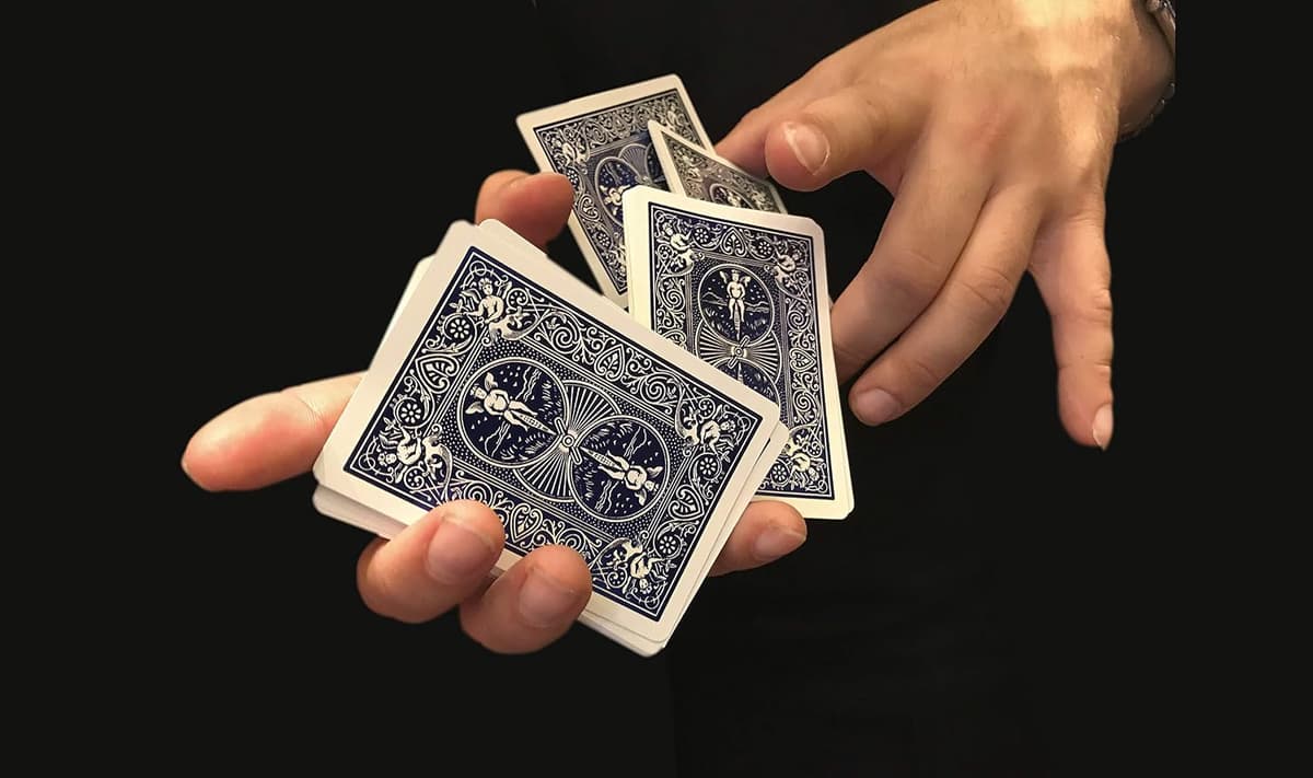 Bicycle® Standard index Playing Cards, 2 Decks, Red & Blue, Air Cushion Finish, Professional, Superb Handling & Durability for 14 years 3 inches x 4 inches x 1 inch Standard 2 Pack Single — view 4