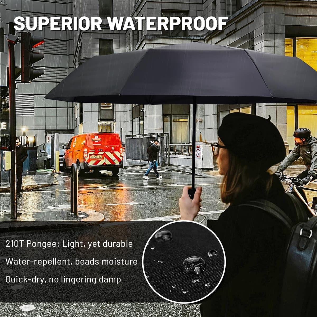 SY COMPACT Travel Umbrella Windproof Automatic Umbrellas Small Compact UV Sun Protection Factory Outlet Umbrella — view 5