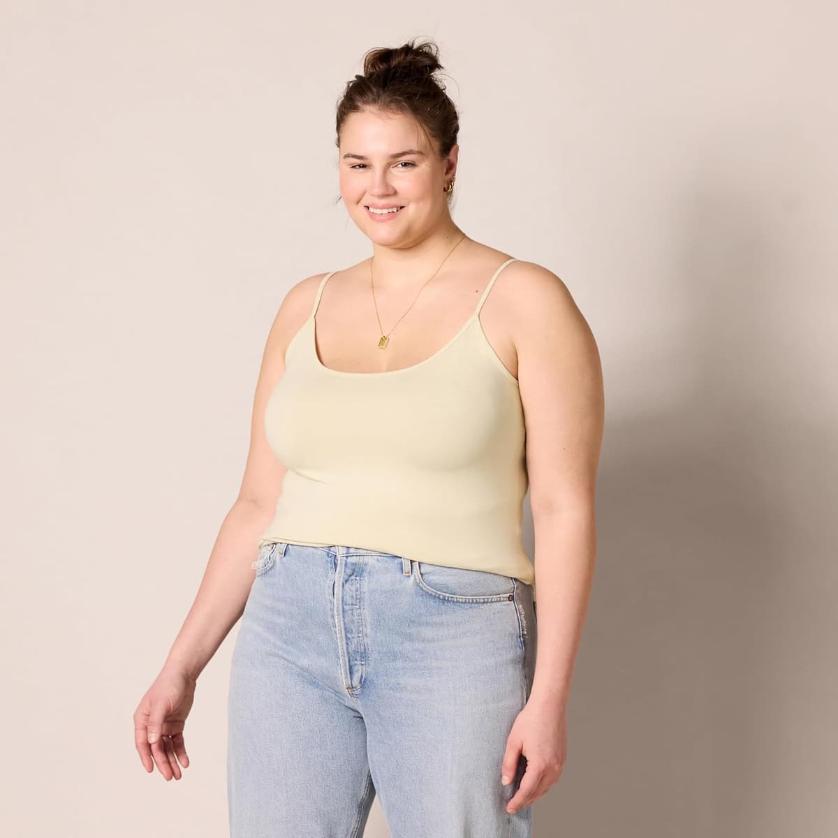 Amazon Essentials Women's Slim-Fit Camisole for Layering and Everyday Wear, Pack of 4 — view 4