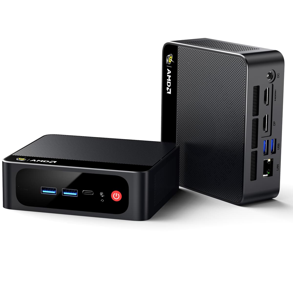 Beelink SEI Mini PC, AMD Ryzen 7 7735HS(up to 4.75GHz), 24GB LPDDR5 500GB PCIe x4, Radeon 680M Graphics Triple 4K Display, 2.5G LAN, Office Mini Desktop Computer — view 10