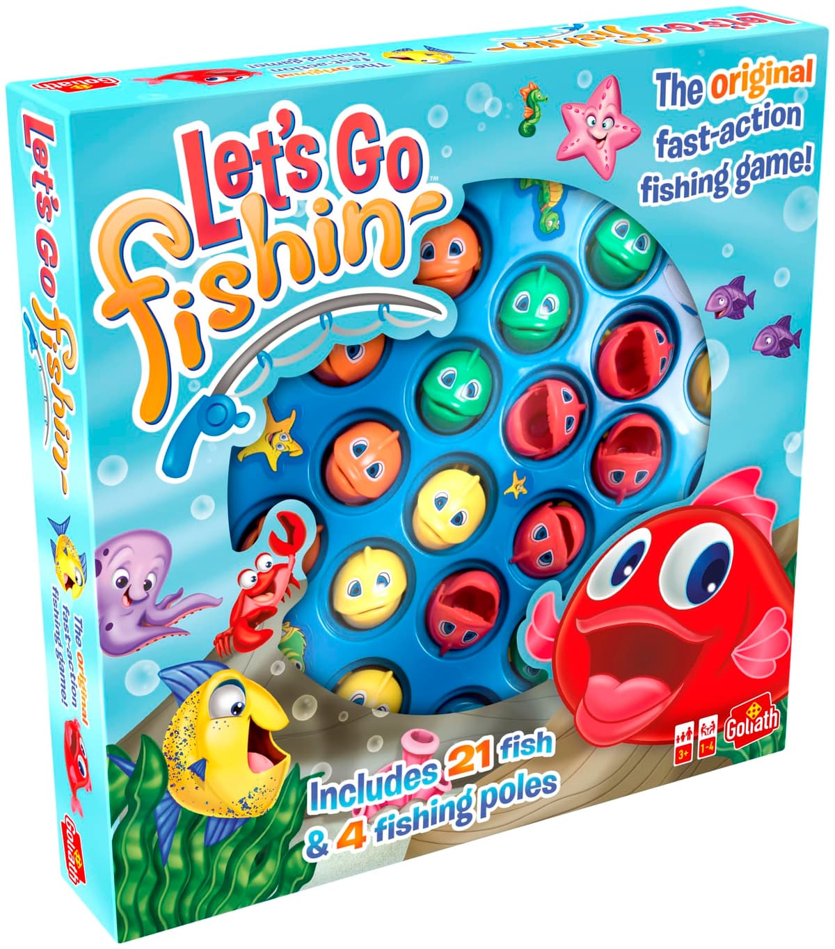 Goliath - LET'S GO FISHIN' - Toys Children 3 Years - Original Fishing Game for Children- Suitable as a Gift for Boy and Girl -Stimulates Reflections - With Fish and Fishing Rod — view 7