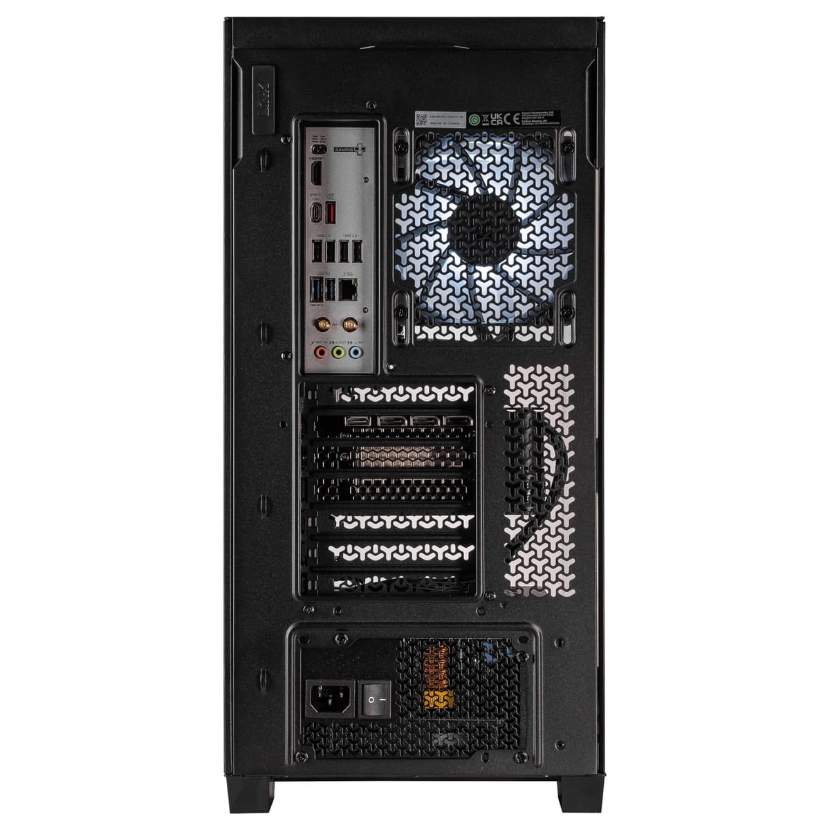 3XS Gaming PC | Vindicta RX 9070 XT | AMD Ryzen 7 9800X3D | 32GB DDR5 6000MHz RAM | 2TB NVMe M.2 SSD | WiFi | 850W PSU | 360mm Liquid Cooler | AI Ready | Windows 11 — view 4