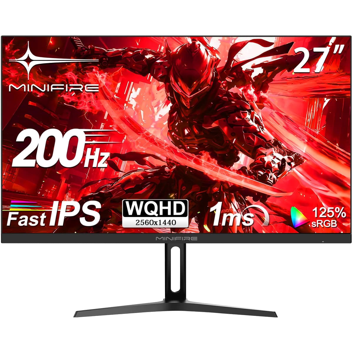 Minifire 27 Inch Curved Gaming Monitor 160Hz, FHD 1920x1080, PC Screen with VA Panel 1500R, 1Ms GtG, sRGB130%, Computer Screen, VESA Compatible, Eye Care Adaptive Sync HDMI＆DP Prots (MFG27C1L) — view 13