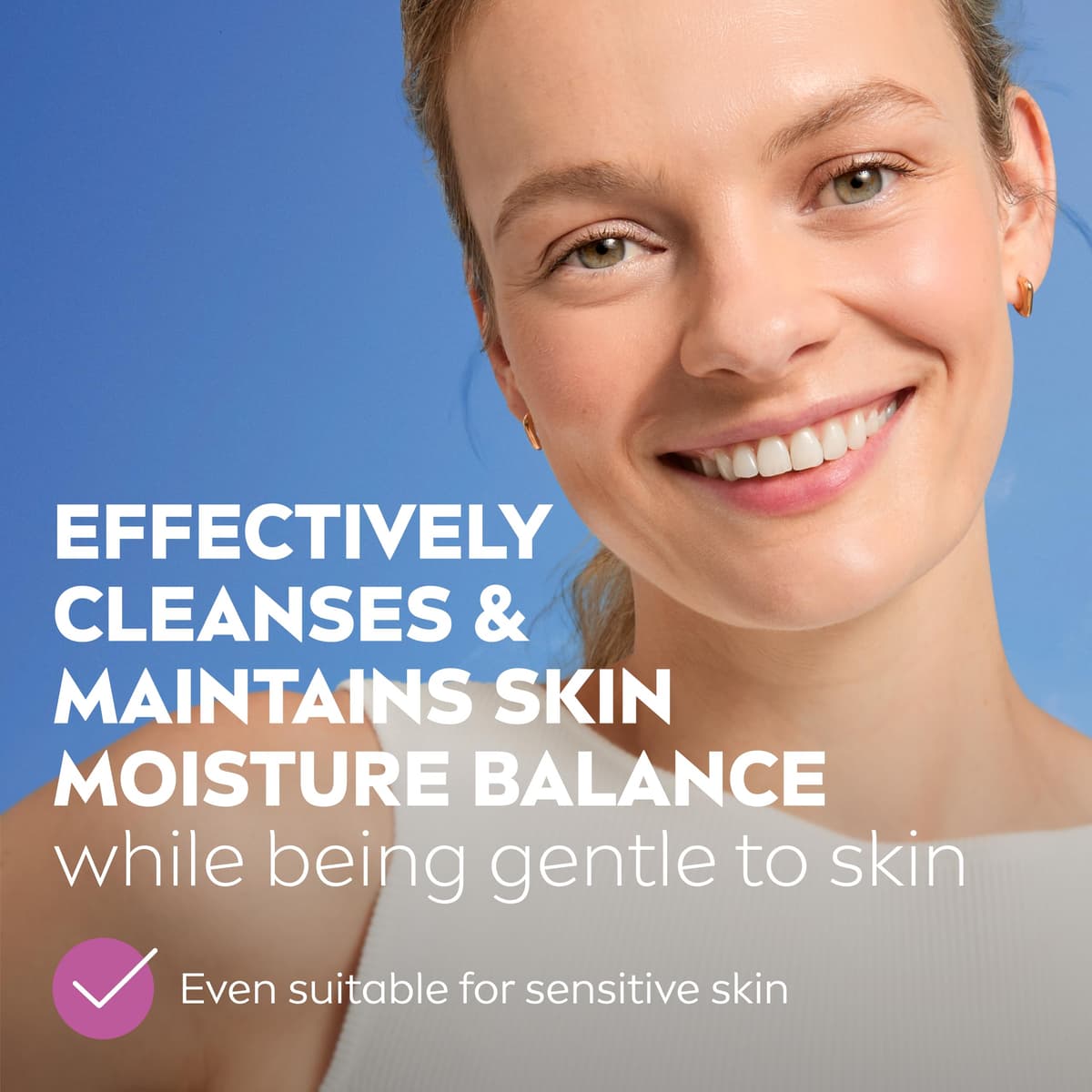 NIVEA Caring 3-in-1 Cleansing Face Wipes for Dry Skin (25 Sheets), Nourishing Face Cleanser and Makeup Wipes for Gentle Yet Effective Makeup Removal — view 4