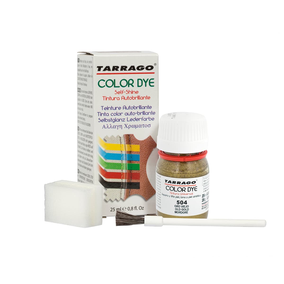 Tinte para Zapatos y Bolsos de Cuero y Textil con Esponja y Brocha | Cubre Rozaduras y Desgastes del Calzado | Gama de 90 colores — view 34