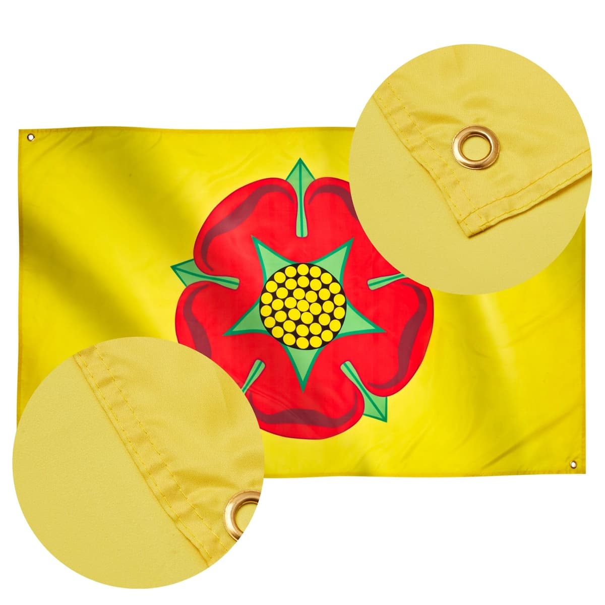 Runesol Cornwall Flag - 91x152cm, 3ft x 5ft, Cornish Flag, 4 Grommets, Eyelet in Every Corner, Premium Quality, Inside & Outside Use, Vivid Colours — view 389