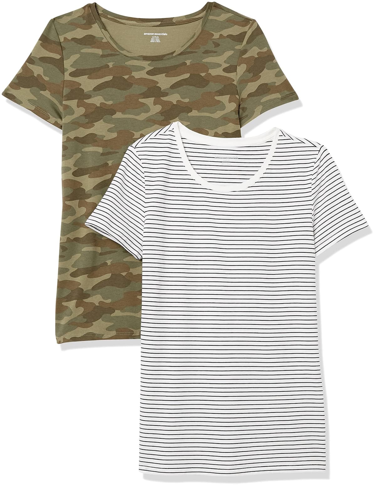 Amazon Essentials Women's Regular-Fit Short-Sleeve T-Shirt (Crewneck and V-Neck Options), Multipacks — view 284