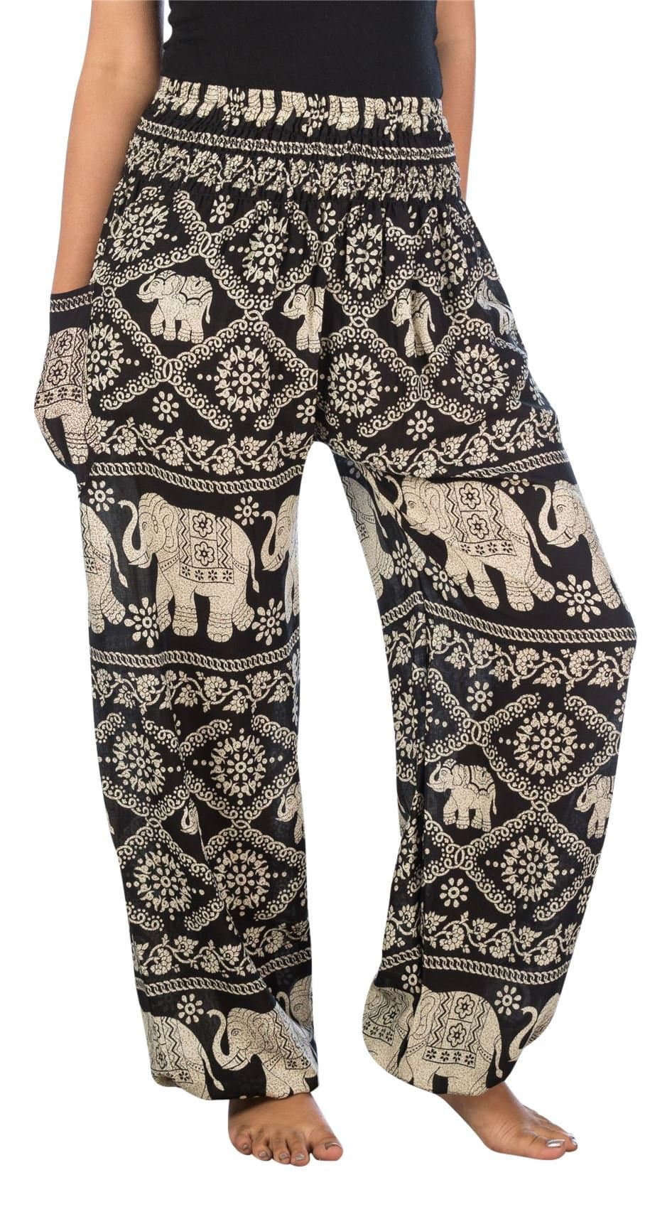 Lofbaz Harem Pants for Women Yoga Boho Hippie Clothing Womens Palazzo Bohemian Pajama Trousers Beach Indian Gypsy Genie Clothes — view 100