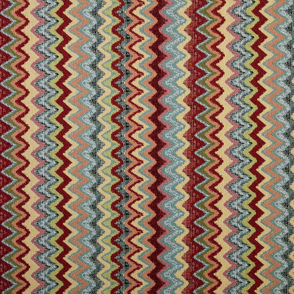 Kt KILOtela - Tela Tapicería, Jacquard Gobelino, Tapizar Sillas, Cojines, Cabecero, Sofá, Bolsos, Resistente al Desgaste, Costura, 100 cm Largo x 280 cm Ancho, Geométrico, Multicolor, 1 metro — view 50