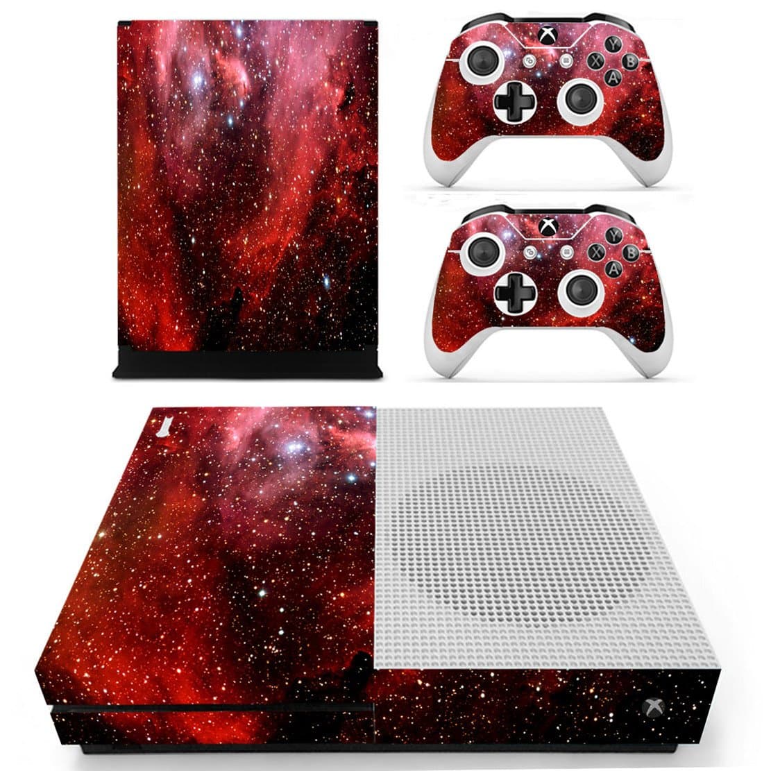 DOTBUY Vinyl Decal Full Body Skin Sticker For Microsoft Xbox One S Console And 2 Controllers And Kinect 2.0 (All White) — view 23