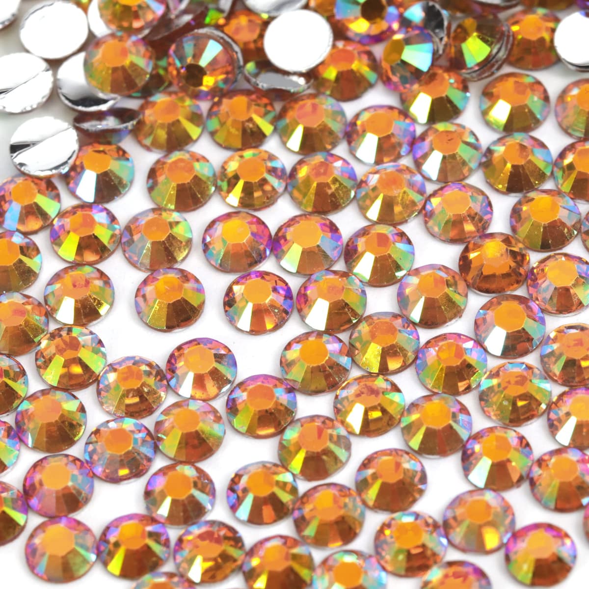 1000pcs 4mm Flat Back Non-Stick Rhinestone Crystal Diamantes Nail Art & Craft Scrapbooking Embellishments 90 Available Colours (4mm, AB Clear #A13) — view 63