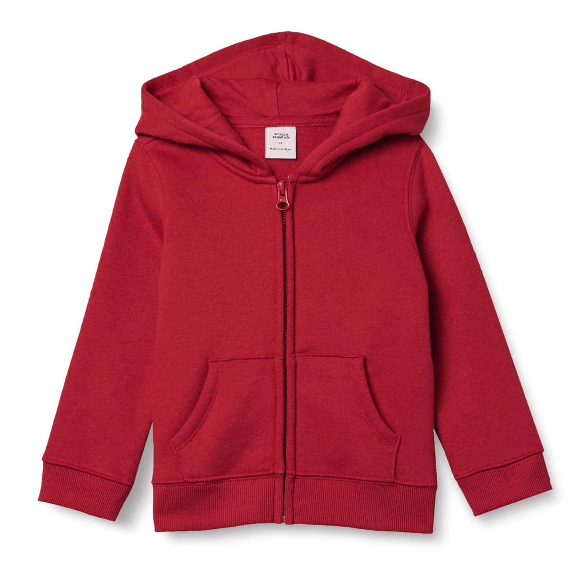 Amazon Essentials Niñas Sudadera de Forro Polar con Capucha y Cremallera