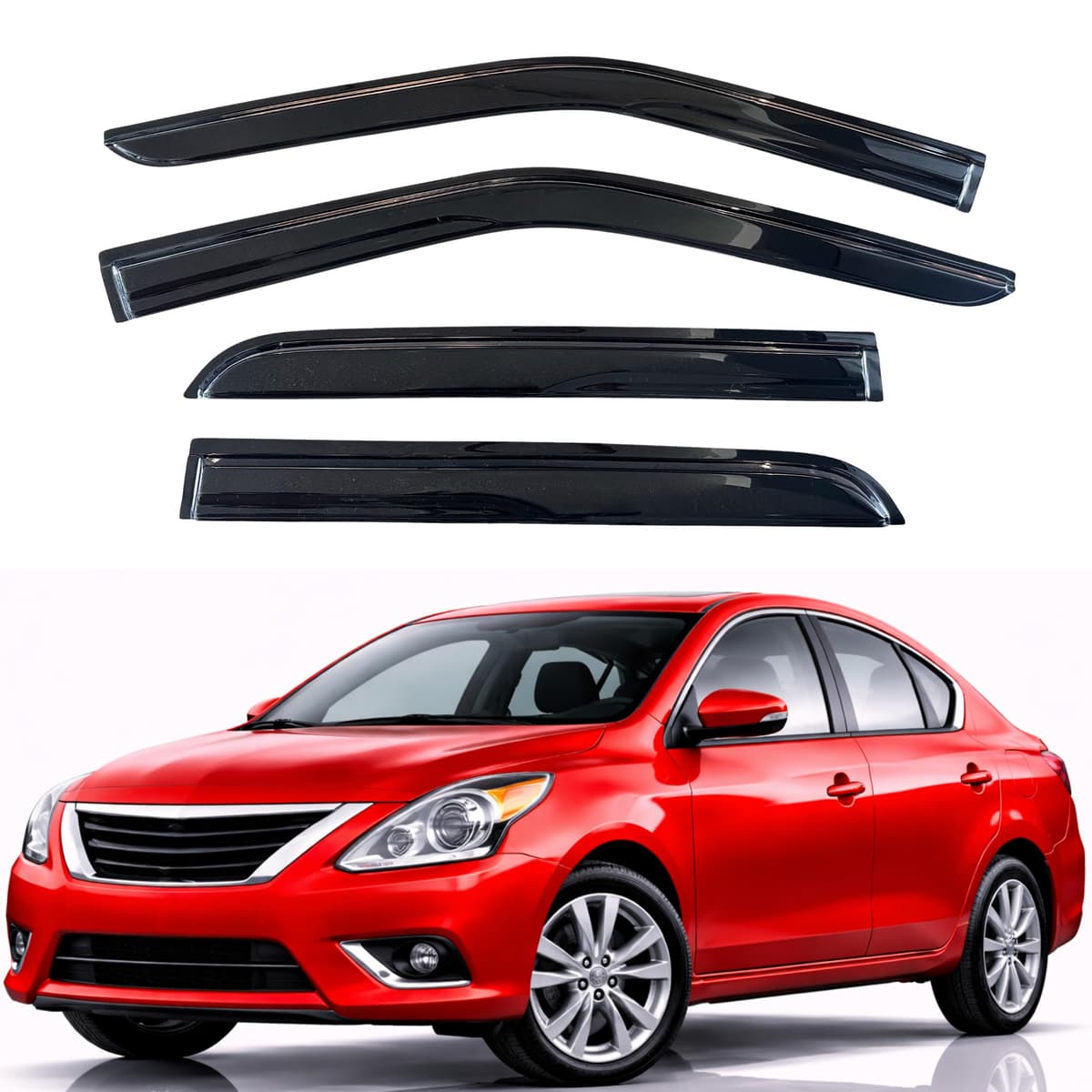 KPY Rain Guards Fit for 2006-2013 Lexus IS250 IS350, Out-Channel Window Visors Vent Wind Deflectors 4PC, Car Accessories for 06-13 Lexus is Series — view 139