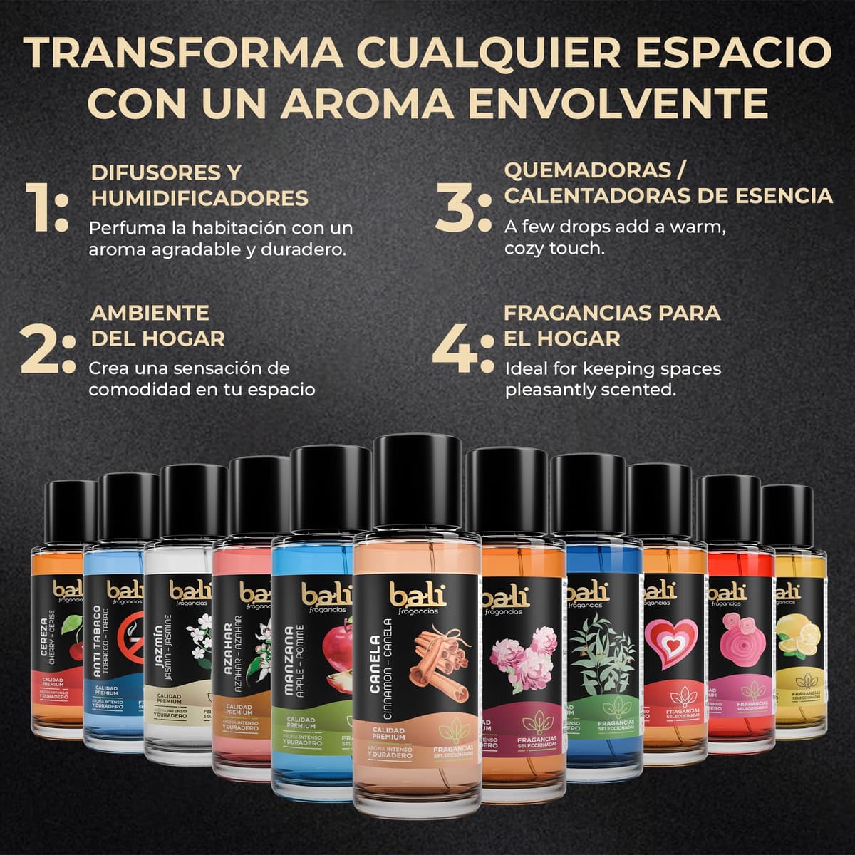 Bali fragancias Esencia al Aceite de Eucalipto para Humidificador. Ambientador Fresco en Esencia para Difusor. Aceite Natural para Quemador de Aromaterapia. 50 ml — view 4