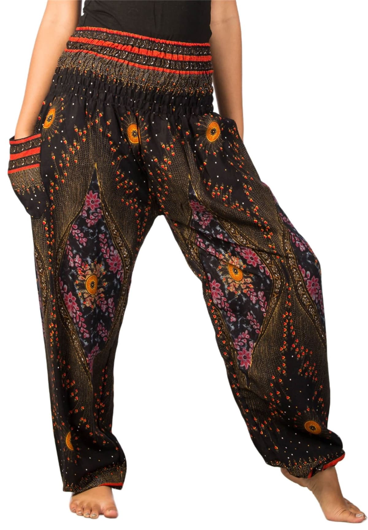 Lofbaz Harem Pants for Women Yoga Boho Hippie Clothing Womens Palazzo Bohemian Pajama Trousers Beach Indian Gypsy Genie Clothes — view 19