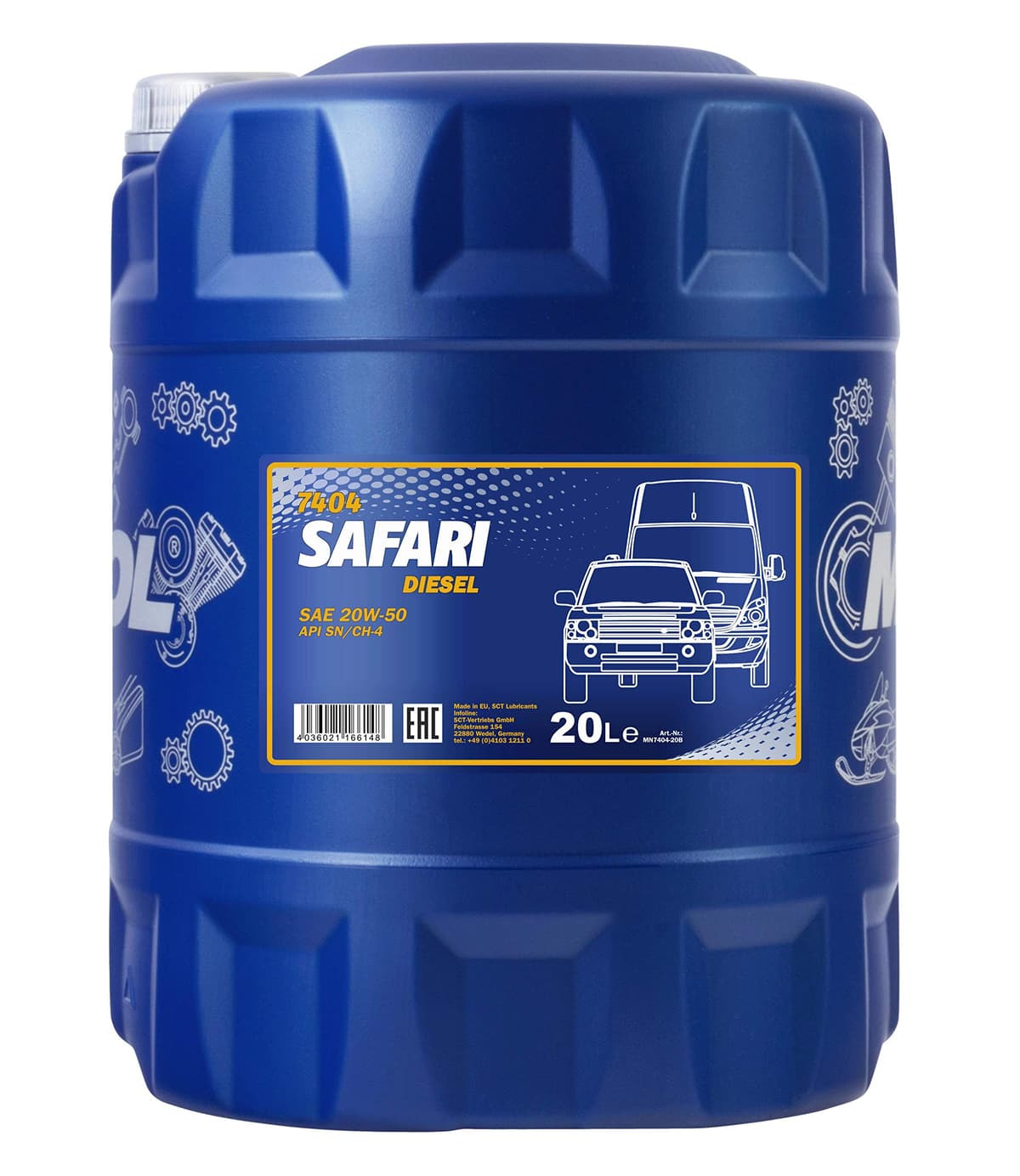 Mannol 10615100400 Safari 20W 50 API SN/CH-4 Aceite de Motor, 4 l — view 4