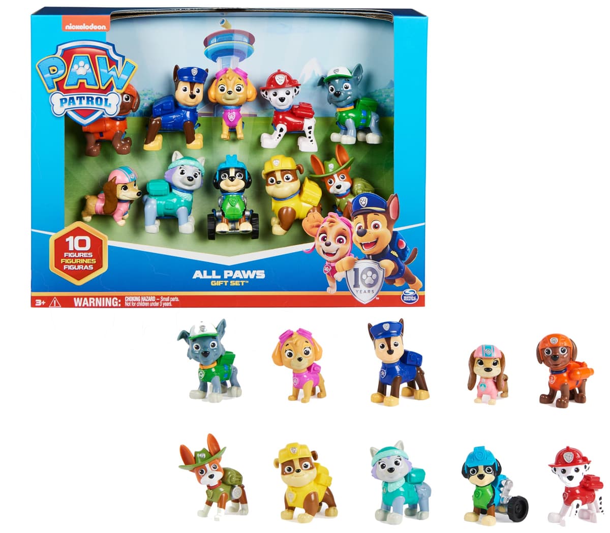 Paw Patrol Patrulla Canina - Pack 7 Coches Pup Squad Racers: Chase, Marshall, Skye, Rubble, Rocky, Zuma y Roxi - Patrulla Canina Juguetes - Regalo Niño 3 años + - Juguetes Niños 3 años — view 6