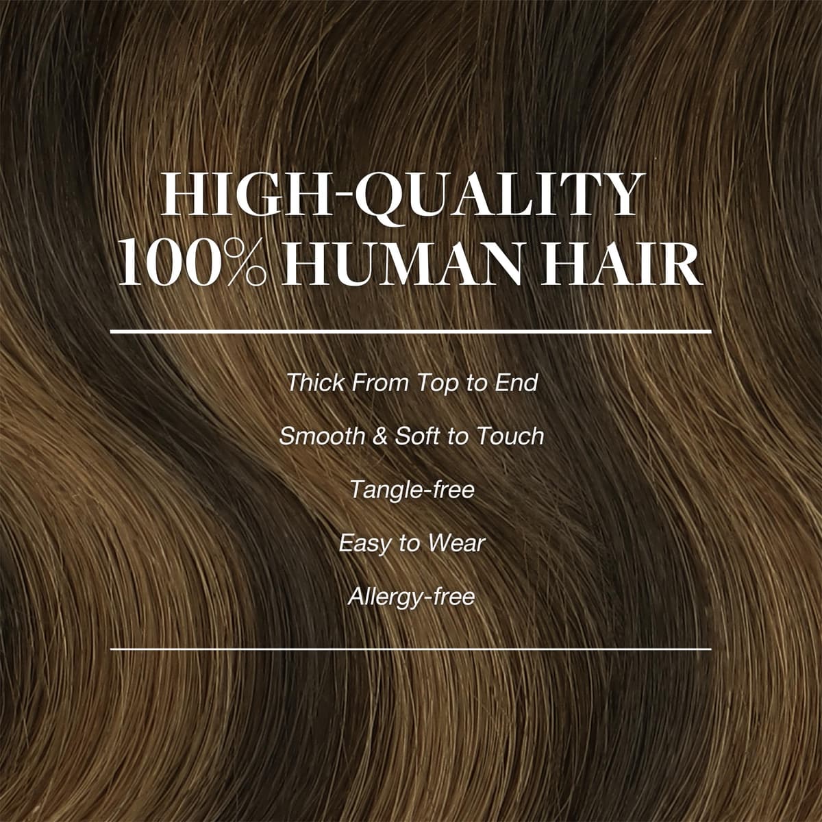 GOO GOO Clip in Hair Extensions Human Hair, 18inch 150g 9Pcs, #2 Dark Brown, Hair extensions for women, Human Hair Extensions Clip in — view 309