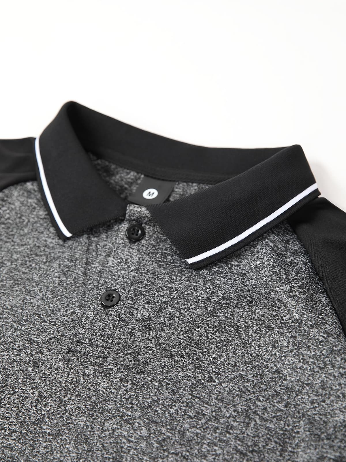 Polo de verano para hombre, manga raglán, con bloques de color, estilo informal, para vacaciones, playa, deportes, correr — view 4