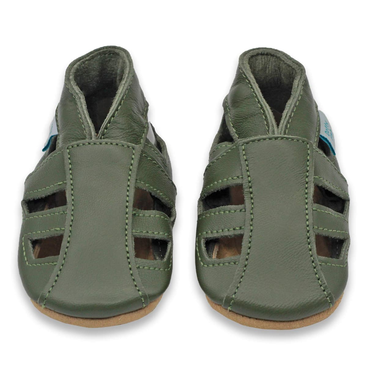 Dotty Fish Soft Sole Leather Sandals for Babies & Kids – Barefoot Feel, Non-Slip Sole, Breathable, Lightweight & Flexible Summer Shoes for Boys & Girls - British Brand - 0-6 Months - 4-5 Years — view 4