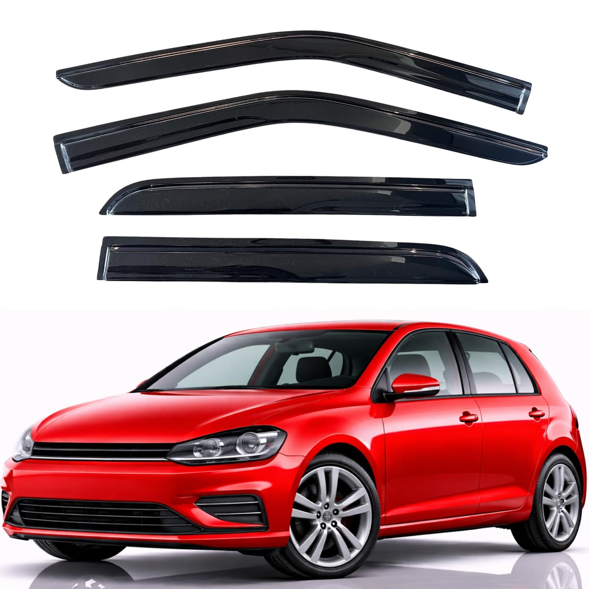 KPY Rain Guards Fit for 2006-2013 Lexus IS250 IS350, Out-Channel Window Visors Vent Wind Deflectors 4PC, Car Accessories for 06-13 Lexus is Series — view 294