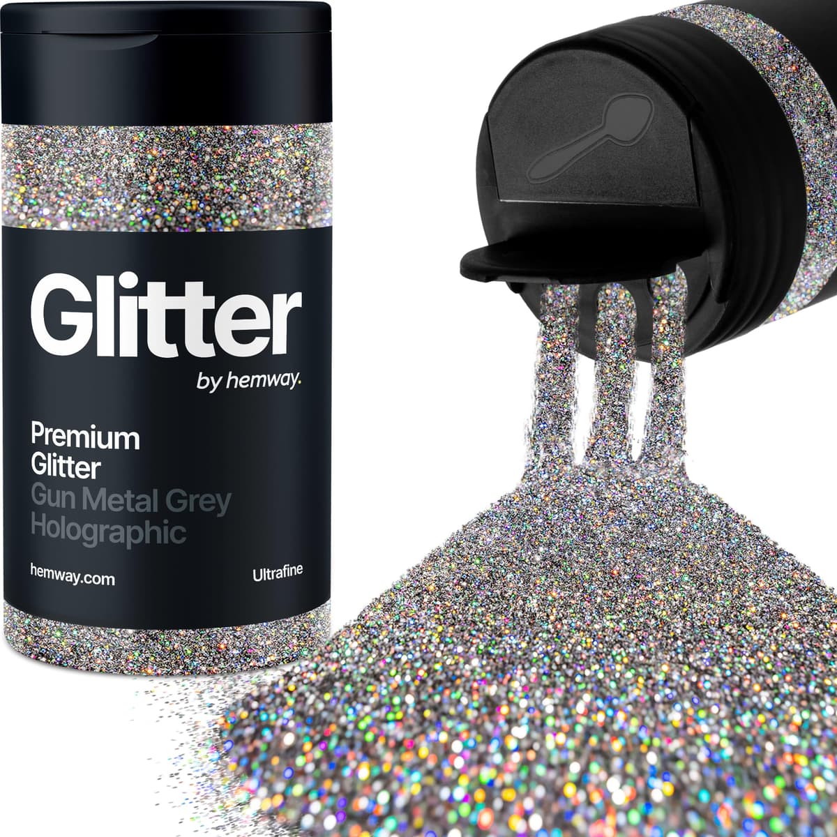 Light Rose Gold Glitter Shaker, 130g Ultrafine Glitter, Crafts 1/128" Metallic Flake Light Rose Gold Sequins, Resin & Epoxy Crafts, Decorating, Halloween, Christmas Nail, Face, Hemway — view 255