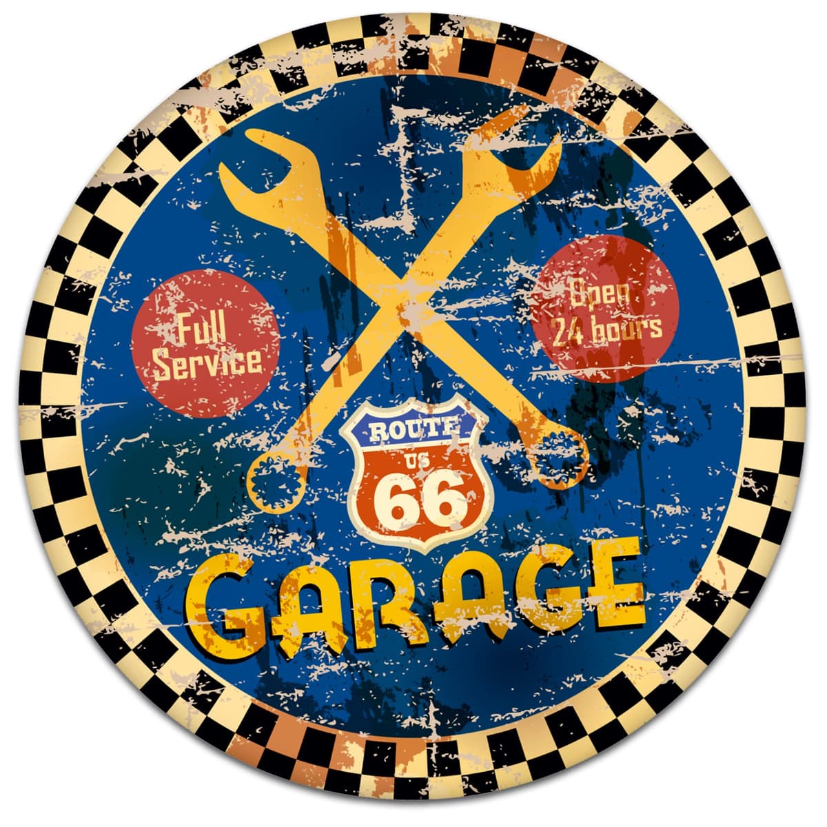 Finest-Folia Pegatina retro vintage Old School Ace Kult Rockabilly — view 42