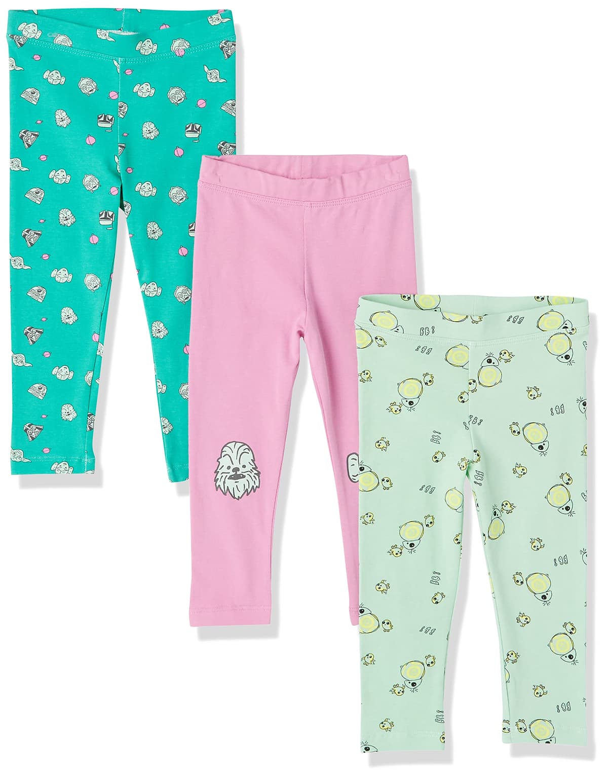 Amazon Essentials Disney | Marvel | Star Wars | Frozen | Princess Girls and Toddlers' Leggings, Multipacks — view 5