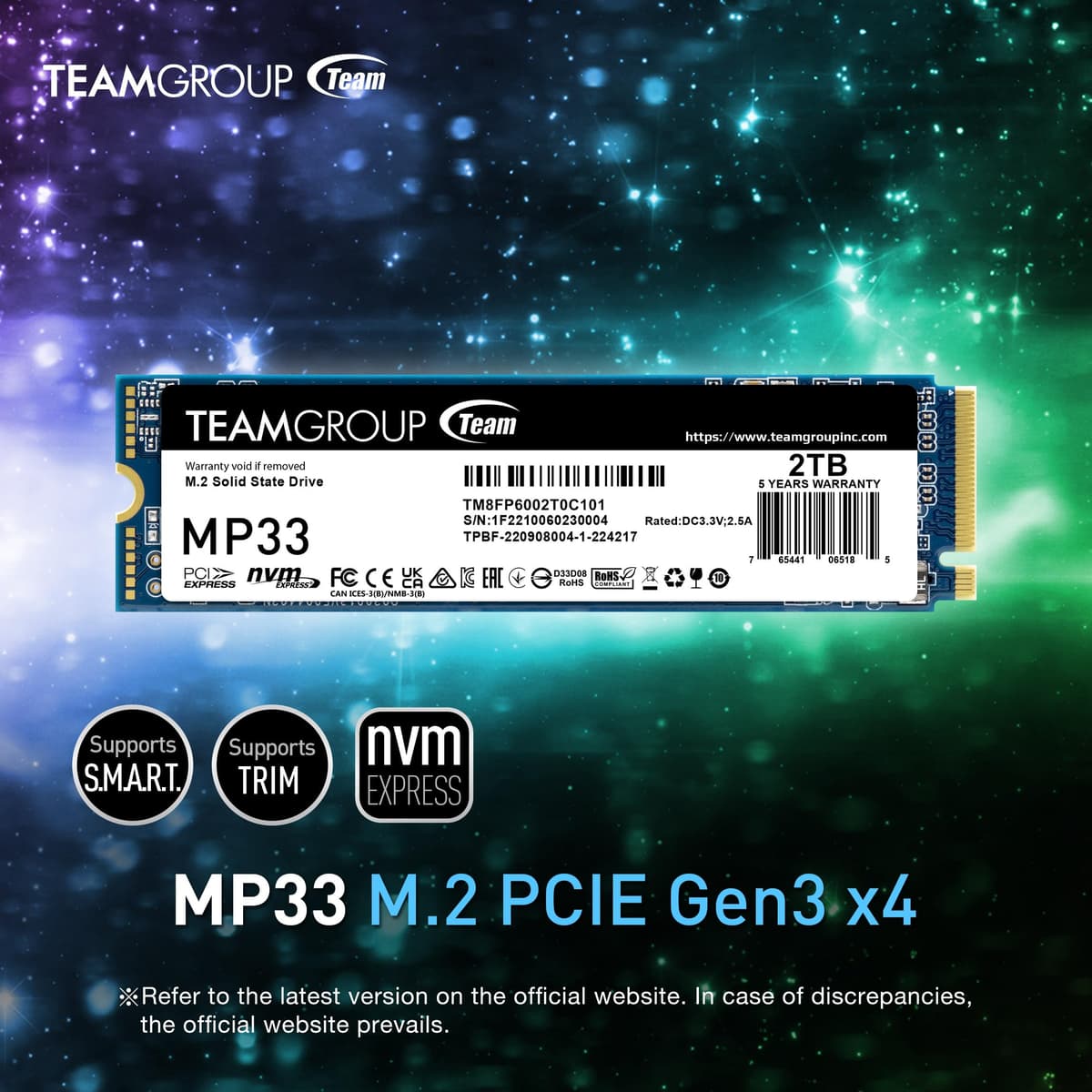 TEAMGROUP MP33 M.2 512GB PCI Express 3.0 3D NAND NVMe — view 4