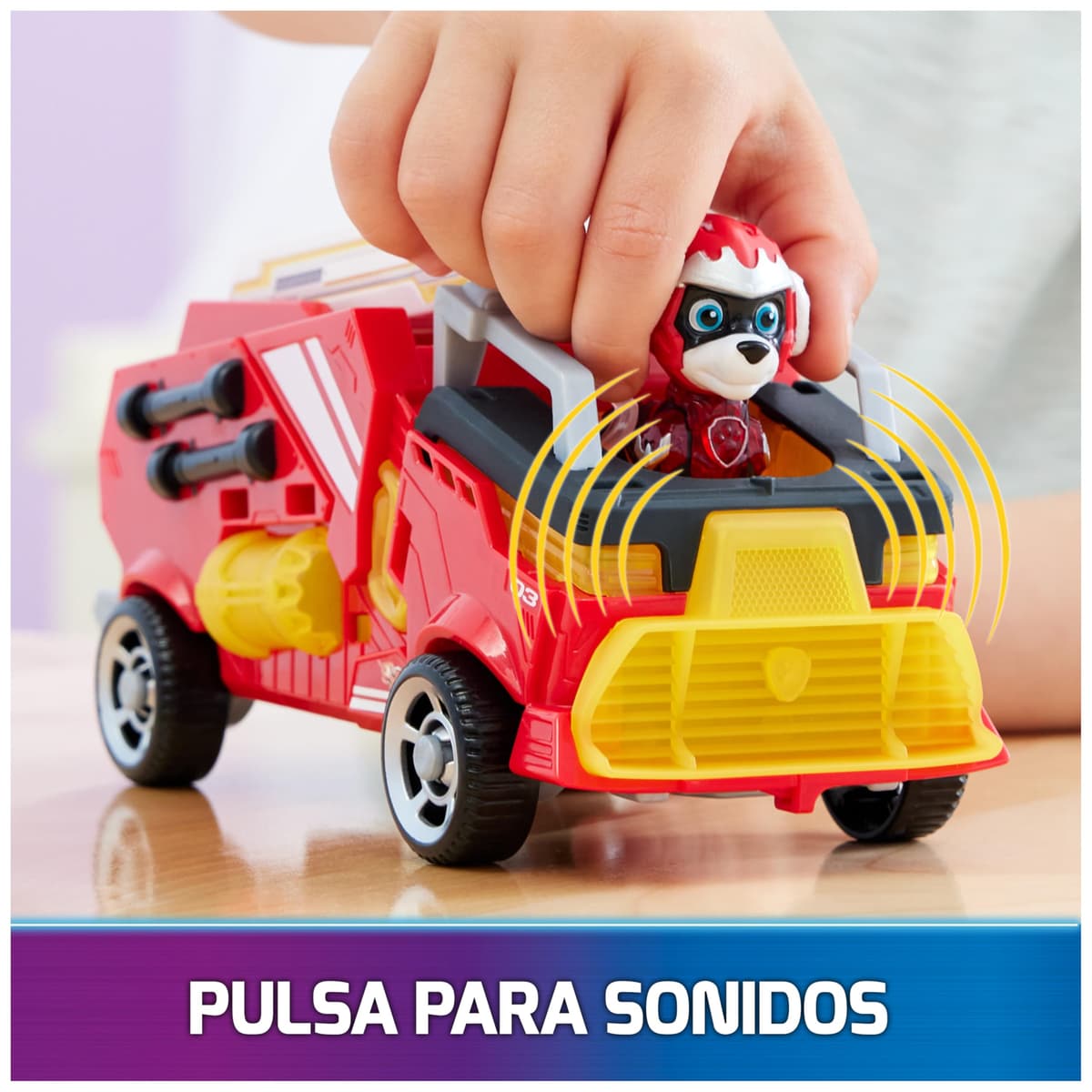 Paw Patrol Patrulla Canina - Figura Marshall Y Coche Juguete con Luces Y Sonidos DE LA SUPERPELÍCULA - 6067509 - Juguetes Niños 3 Años + - Patrulla Canina Juguetes - Regalo Niño 3 años + — view 5