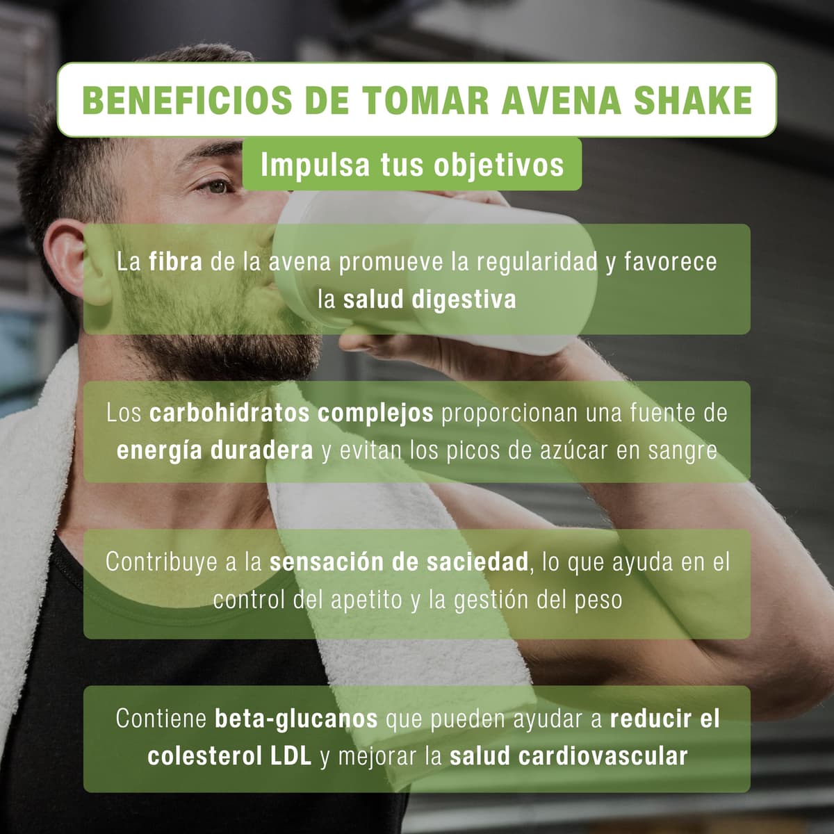 NutriEnjoy - Avena Shake 1Kg | Copos de Avena Integral Molidos | Harina de Avena Sabores | Avena en Polvo | Harina de Avena Integral | Avena Instantánea Sabores Deliciosos (Chocolate Blanco) — view 4
